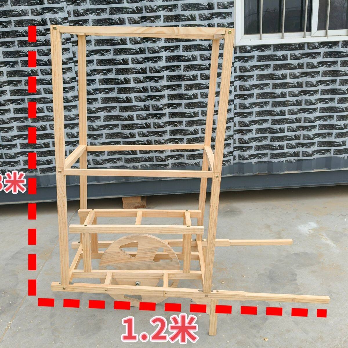 货郎车拍摄道具纯实木怀旧花灯车传统文化民俗文化传统节庆货郎车