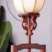 红木家具明式 台灯家用地落地灯仿古 刺猬紫檀木落地宫灯可升降立式