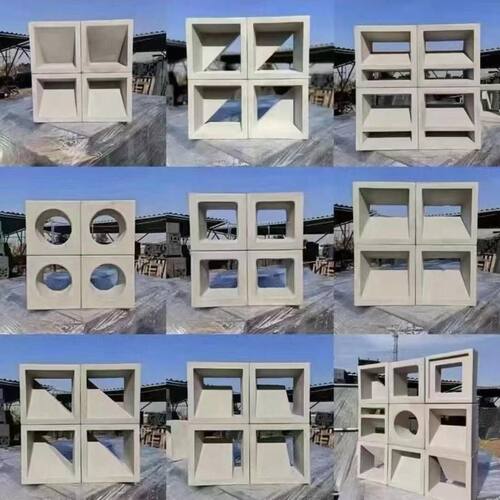 网红砖空心砖装饰隔断墙九宫格断墙水泥空心砖镂空窗花砖背景墙
