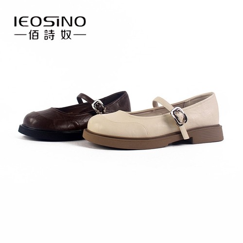 佰诗奴女鞋2025年春季新款复古玛丽珍单鞋乐福鞋洛丽塔小皮鞋子女