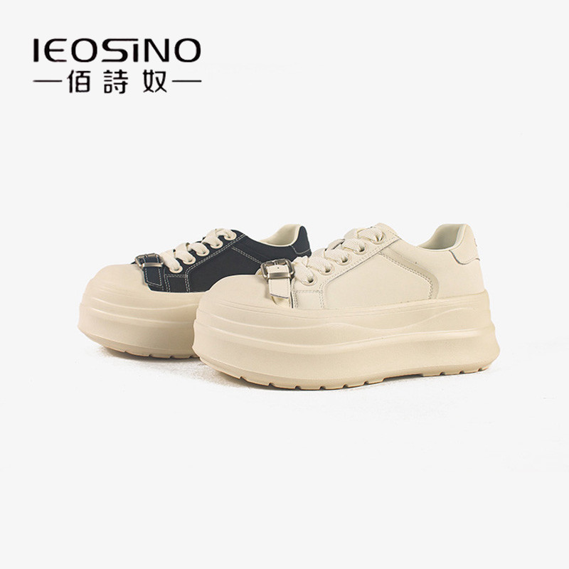 佰诗奴厚底小白鞋女2026年春季新款松糕底大头面包鞋休闲百搭板鞋,女鞋,休闲板鞋,淘宝优惠券,粉丝福利购,淘宝优惠卷