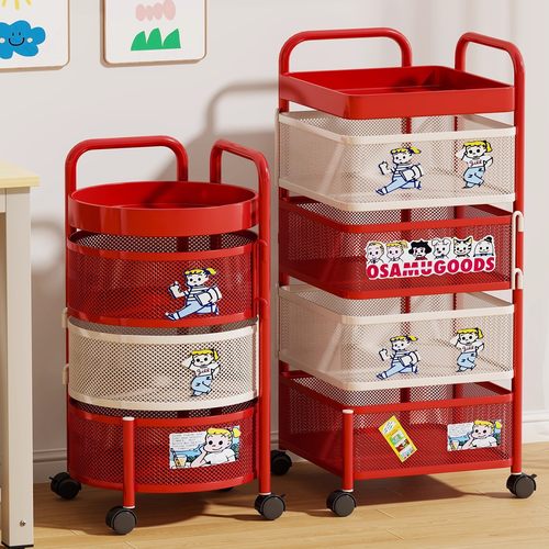 可旋转卧室置物架多层收纳架