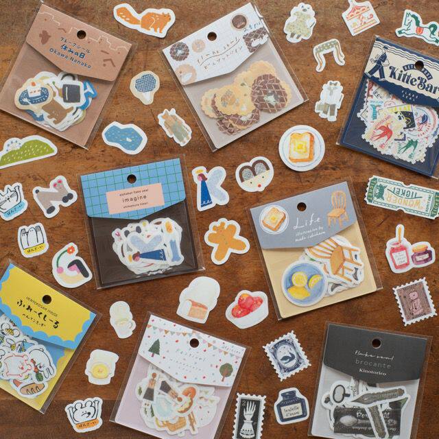 现货日本手纸社纸博限定新品设计师联名贴纸包2024邮票猫咪手帐