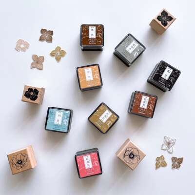 旗牌Shachihata迷你方形小印泥