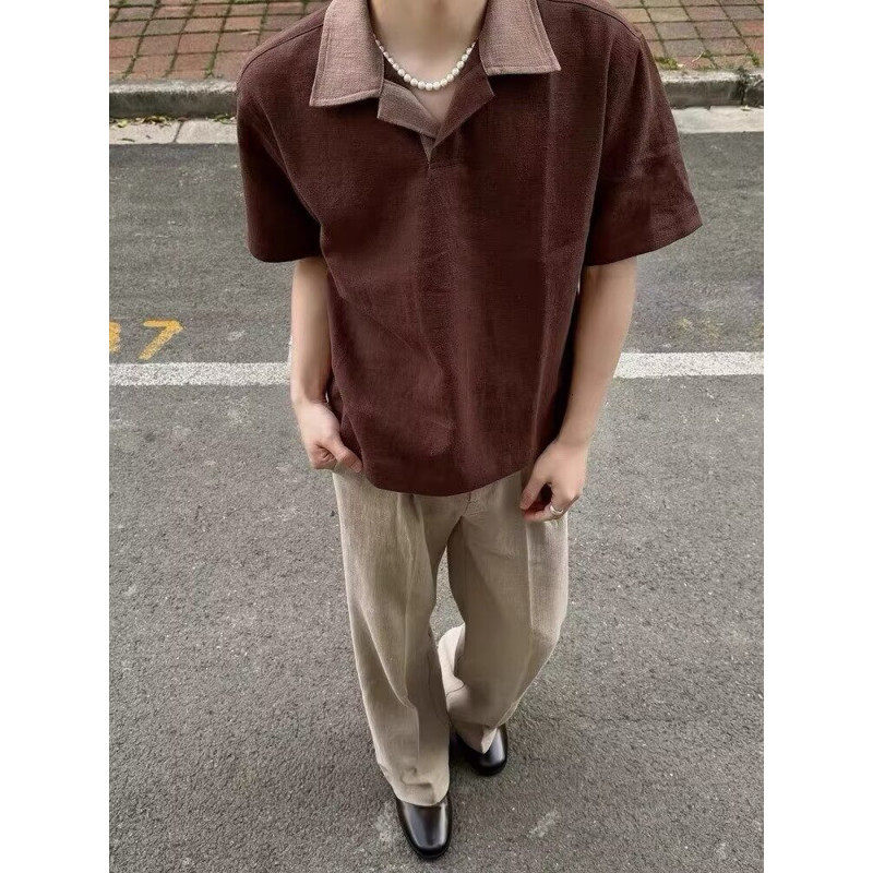 短袖男款夏季痞帅高级感t恤