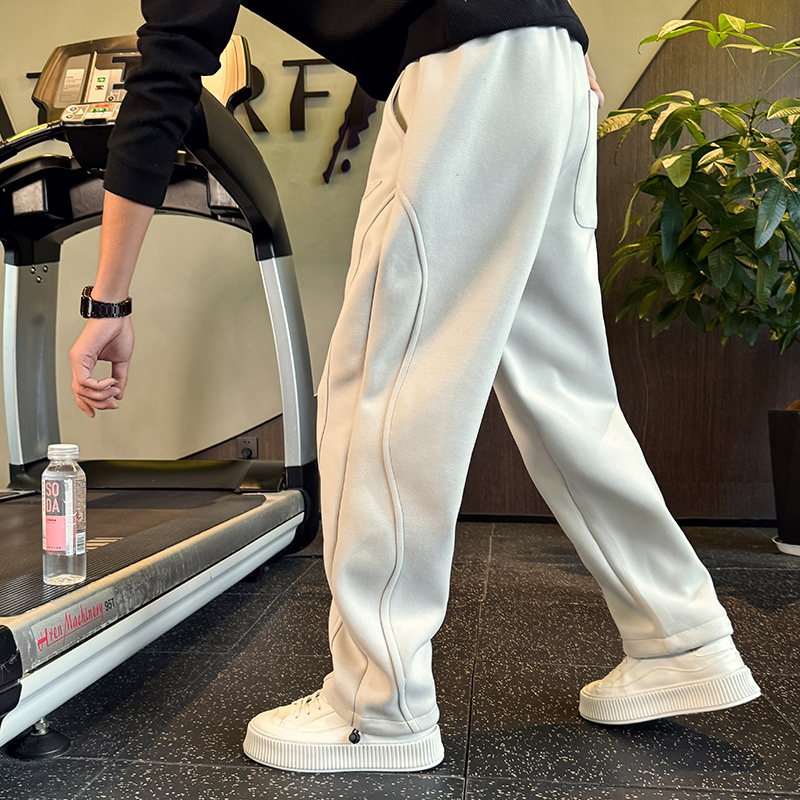 海米尔春秋直筒卫裤运动休闲裤子