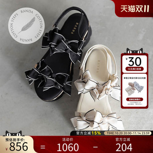 COTTON软底系列迷你蝴蝶结厚底运动凉鞋 新款 PR35166 25春季 RANDA