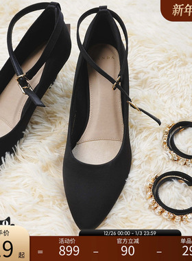 RANDA 25新款COTTON系列7种穿法带钻细跟休闲高跟鞋女 PP07034