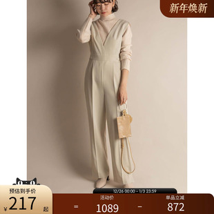 子女 日系休闲黑色白色显瘦V领连体裤 BD01758 早秋新款 RANDA