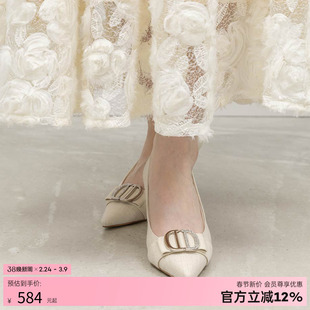 RANDA 26春季新款华丽优雅宴会派对礼服搭配尖头高跟鞋女 DP37191