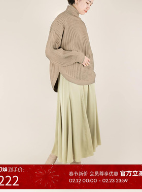 RANDA 秋冬新款人气宽松粗线高领毛针织衫通勤 BT01475