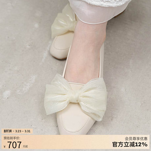 蝴蝶结替换配饰英伦风厚底增高乐福鞋 新款 PH37169 26春季 RANDA