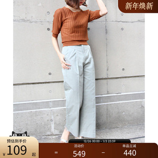 淑女通勤 RANDA 紧身圆领薄针织衫 中袖 BB01126 春夏新款