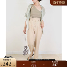 休闲裤 RANDA 裤 高级感白领排扣设计高腰西装 BP01369 春夏新款