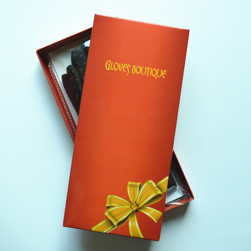 手套礼品盒精品纸盒送礼套装天地盖纸盒+手提袋精品手套盒包装盒