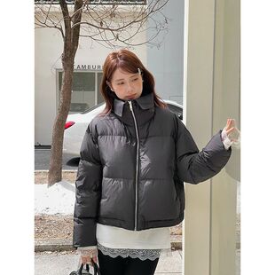 【冰川岛屿】兴北 韩系立领短款羽绒服女装2025冬季新款外套N794C