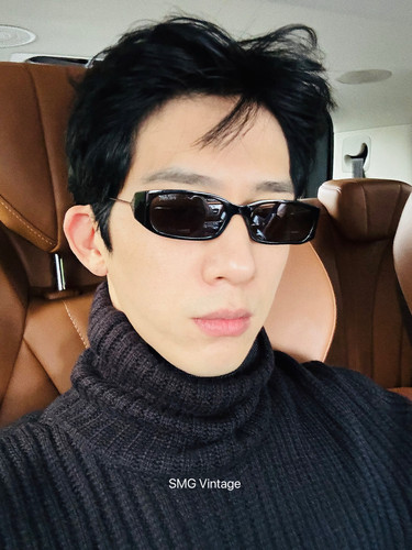 Luke井柏然同款复古窄框墨镜防紫外线高级感近视可配度数太阳镜