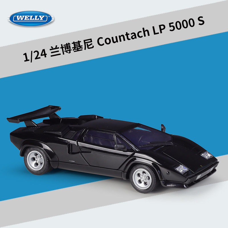 WILLY 1:24 LAMBORGHINI COUNTACH 스포츠카 시뮬레이션 합금 자동차 모델 장난감 선물