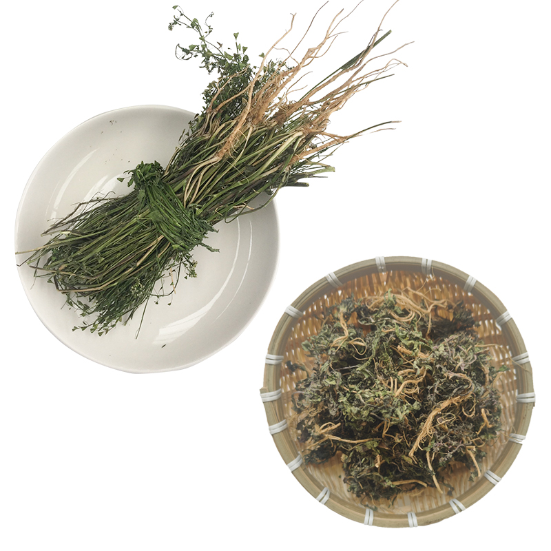 野生带籽老荠菜干 嫩荠菜干 整株带籽根花三月三月子专用入药包邮