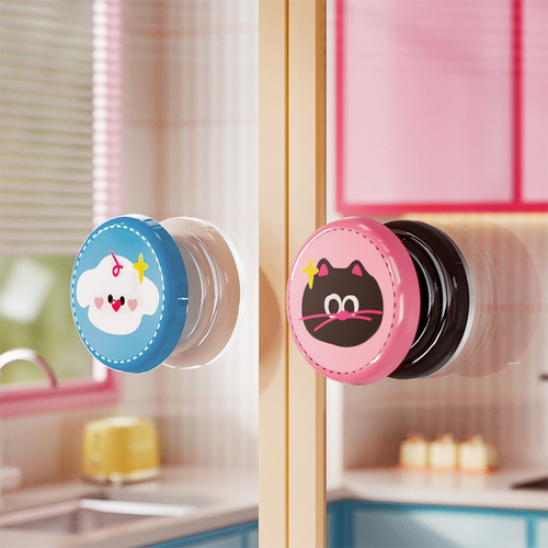 衣柜门把手贴家用拉手可爱卡通