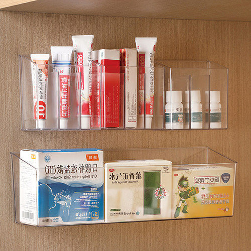 药物收纳盒家用分格装药品置物架