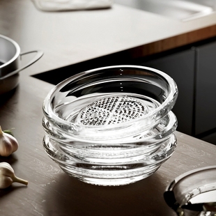 家用磨蒜器研蓉碟磨姜蒜泥神器姜蓉蘸料研磨盘调味碟子小料味碟子