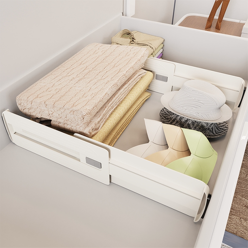 衣柜抽屉伸缩分隔板分格收纳神器