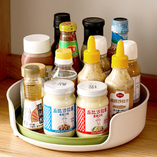 厨房旋转调料架置物调味瓶罐托盘