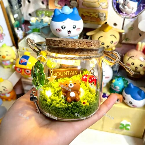 轻松熊玻璃罐微景观DIY材料包
