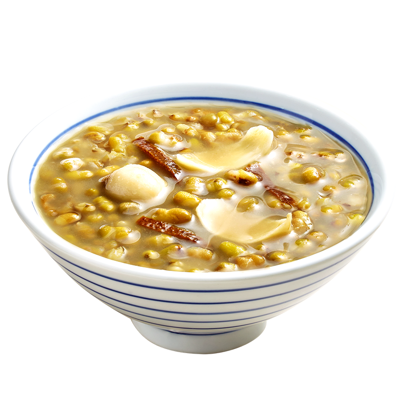 极盏夏日清凉解渴0脂陈皮绿豆粥