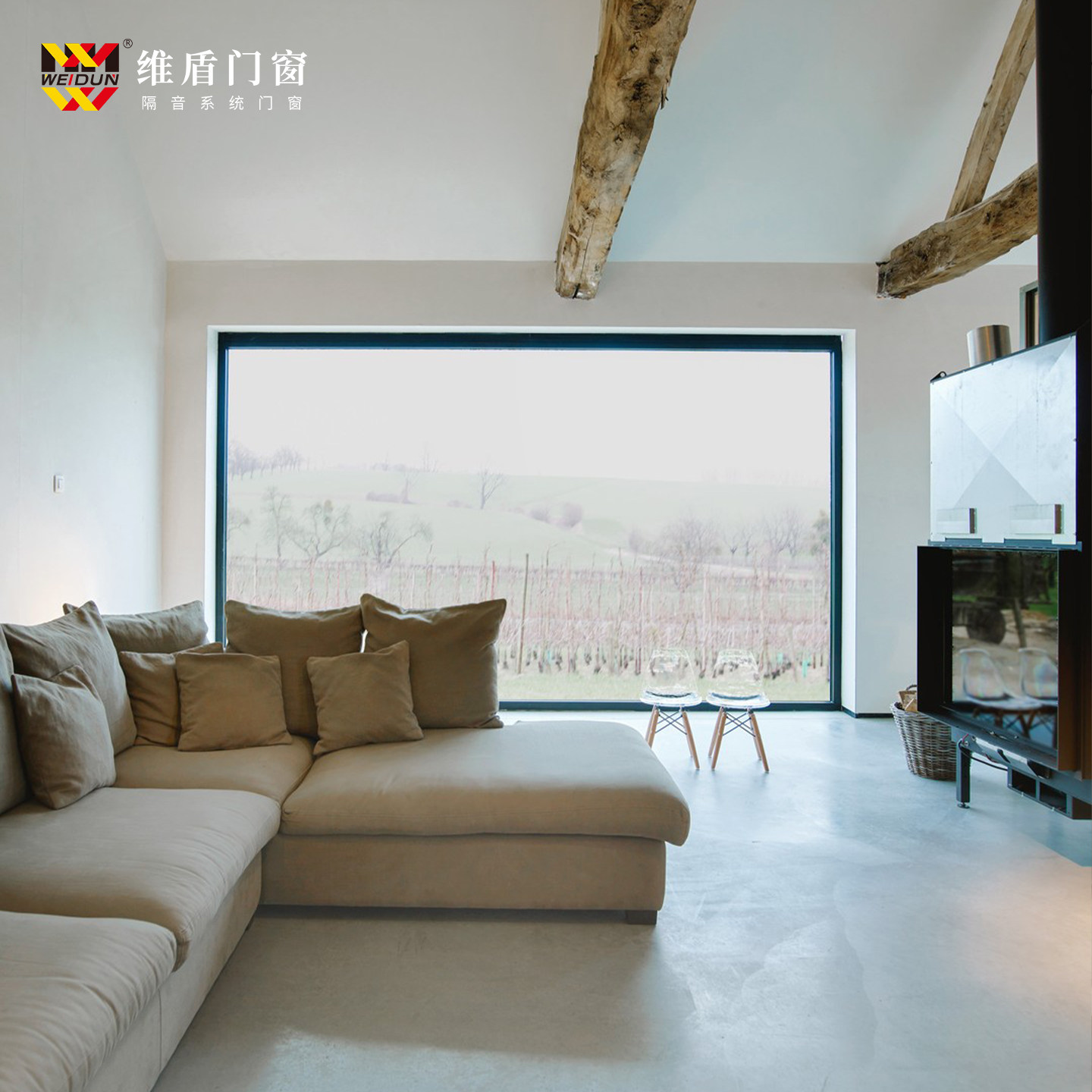 维盾固定窗 全景窗玻璃窗视图断桥铝门窗隔音窗铝合金门窗定制