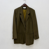 2件 外套女 真丝桑蚕丝垫肩西装 包邮 外贸老货严重瑕疵处理特价