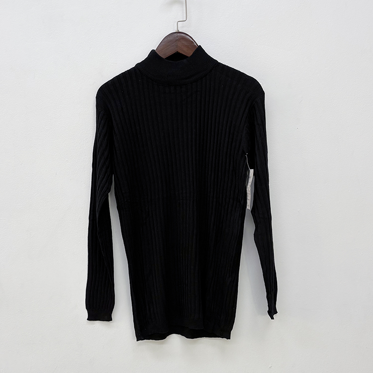 外贸针织真丝绢丝修身打底衫