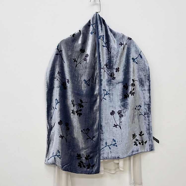 多色入 2件包邮 真丝丝绒提花长丝巾围巾 双层桑蚕丝长巾女A-29