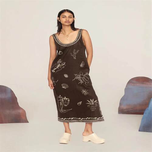 Printed V-neck Bubble Women's Chiffon Dress亚马逊性感吊带亚