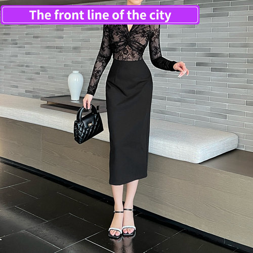 Sexyslimlacepartyminidress新款
