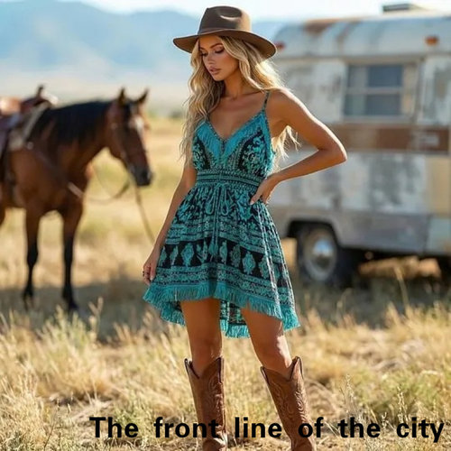 SexySplitBubbleSleeveTiedDress