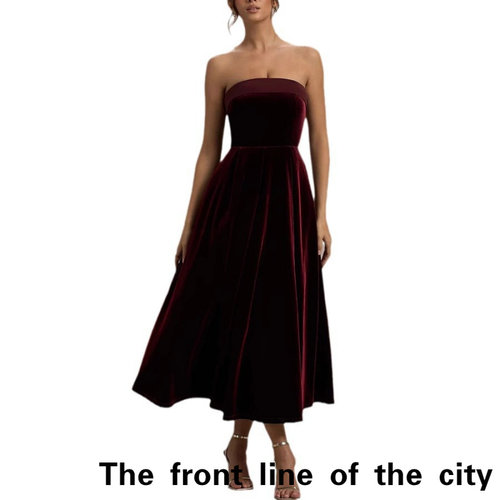 SexySplitBubbleSleeveTiedDress
