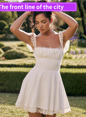 Embroidered Women's Fitted Bodysuit Sexy Stra时尚蕾丝花边方