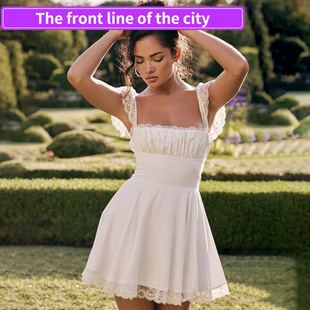 Embroidered Women's Fitted Bodysuit Sexy Stra时尚蕾丝花边方