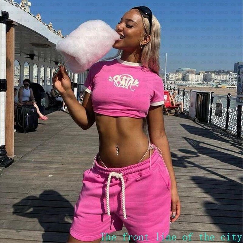 Hoodie hooded casual warm pants set个性时尚热辣甜心T恤创意字