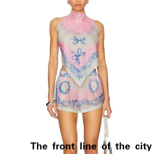 SexySplitBubbleSleeveTiedDress