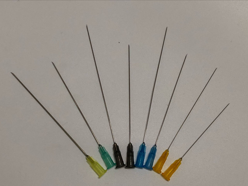 一次性塑钢加长针头5/6/7/8/9/12/16 号尖头针头斜口注墨点胶实验