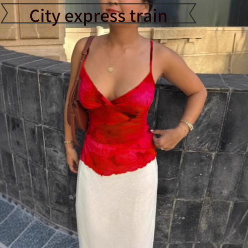 Printedlinencasualdressshirtca