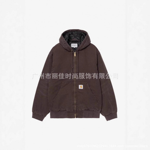 Printed Loose Gray Hooded Sweatshirt Top潮牌秋冬薄款男士外套