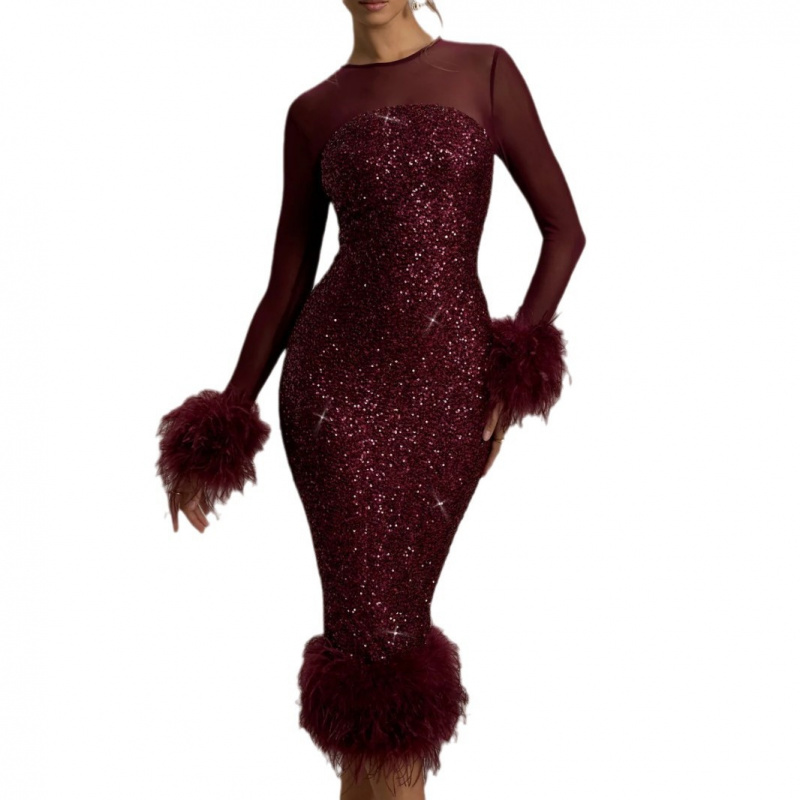SexyhollowedoutV-neckslimdress
