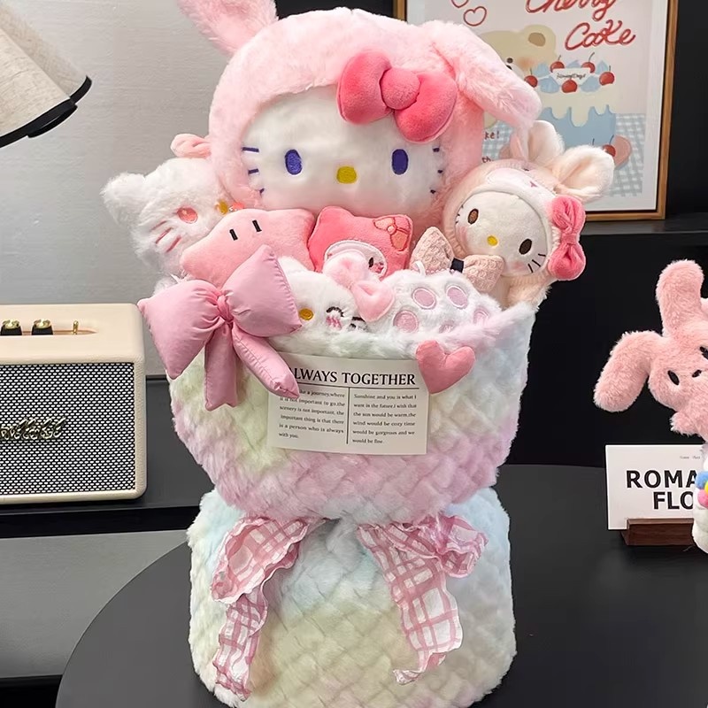 HelloKitty创意玩偶卡通花束女生生日礼物送女朋友闺蜜圣诞节礼物