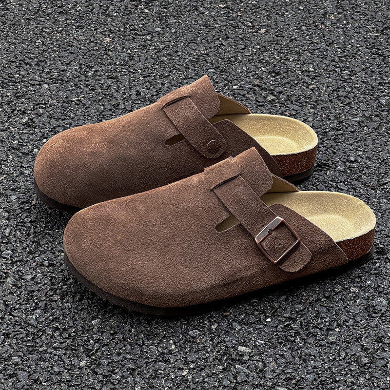 【商场同款】勃肯鞋男款包头拖鞋一脚蹬穆勒乐福鞋通勤半拖鞋夏季