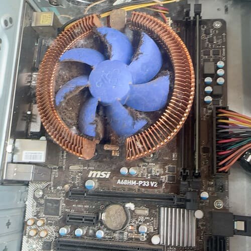 议价MSI A68HM-P33 V2主板+CPU+散热器套装，成可维修