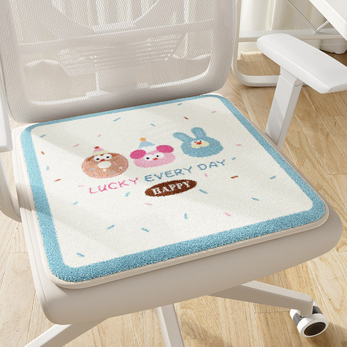 冬季学校椅子坐垫防滑毛绒椅子垫